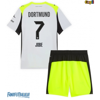 Borussia Dortmund Jobe Bellingham #7 Echipament de Fotbal Replică 2025-26 Copii Deplasare (+ Șorturi)
